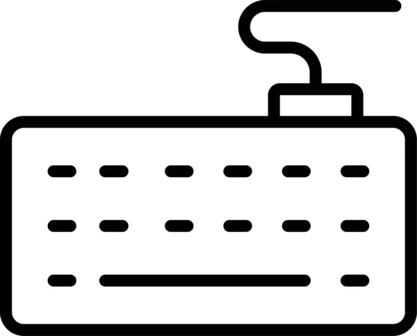 Computersymbol Für Tastaturtasten Umrissstil — Stockvektor