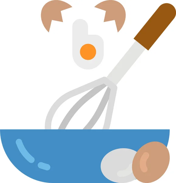 Cooking Eggs Flour Icon Food Drinks Category — Stock Vector