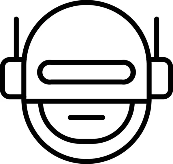 Ikona Superhrdinské Oční Masky Stylu Osnovy — Stockový vektor