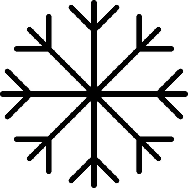 Nieve Congelada Icono Invierno — Archivo Imágenes Vectoriales