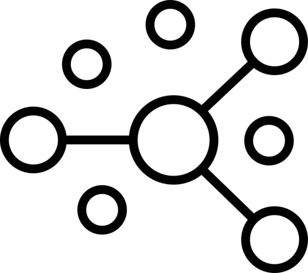 Ikona Biologie Molekul — Stockový vektor