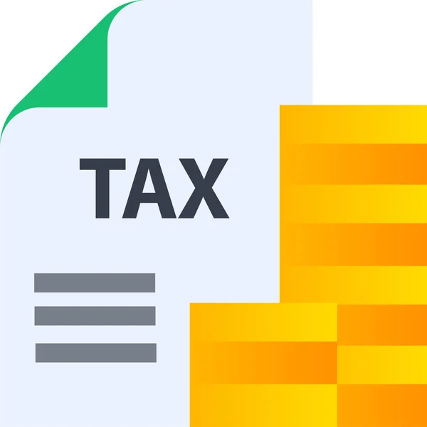 Vergi Finansmanı Para Simgesi — Stok Vektör