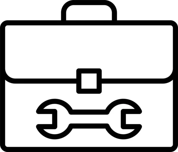 Koffer Werktas Pictogram — Stockvector