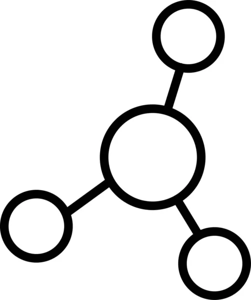 Atomowa Ikona Atomowa Elektronów — Wektor stockowy