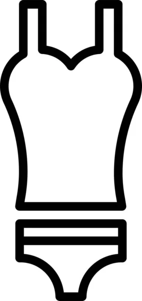 Ikona Odzieży Biustonosz Femenine — Wektor stockowy