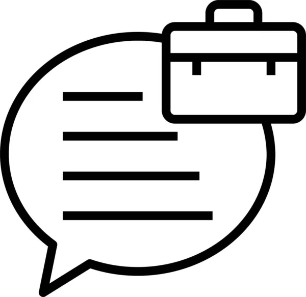 Chat Bericht Gesprek Pictogram — Stockvector