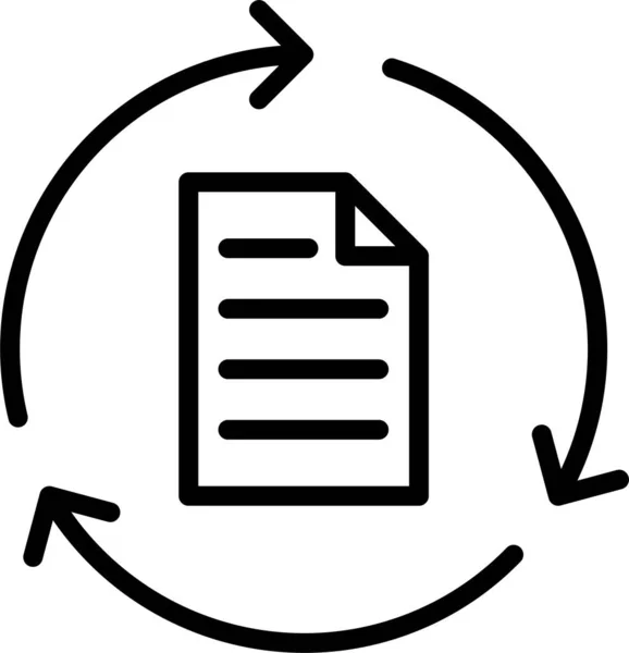 Ikona Souboru Dokumentu Papíru — Stockový vektor