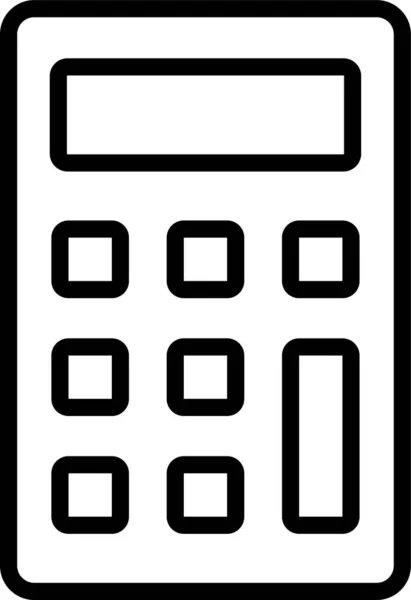 Кнопки Математики Значок Исчисления Стиле Наброска — стоковый вектор