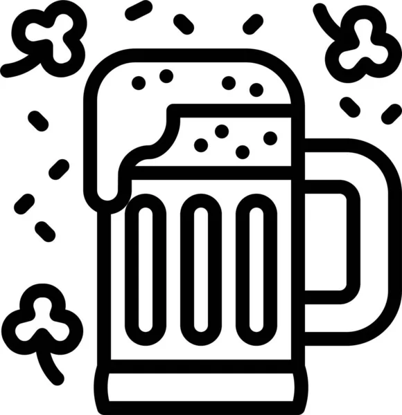 Birra Alcool Partito Icona — Vettoriale Stock