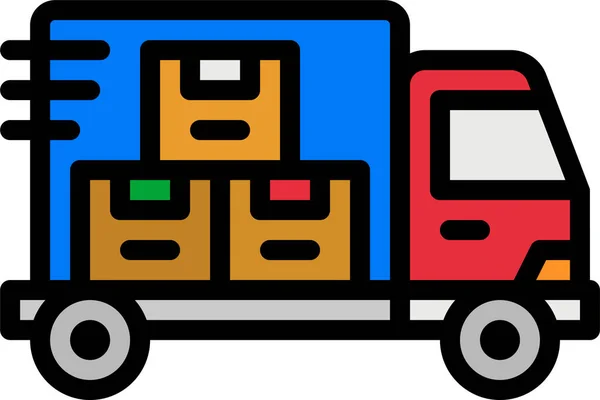 Livraison Logistique Icône Expédition — Image vectorielle