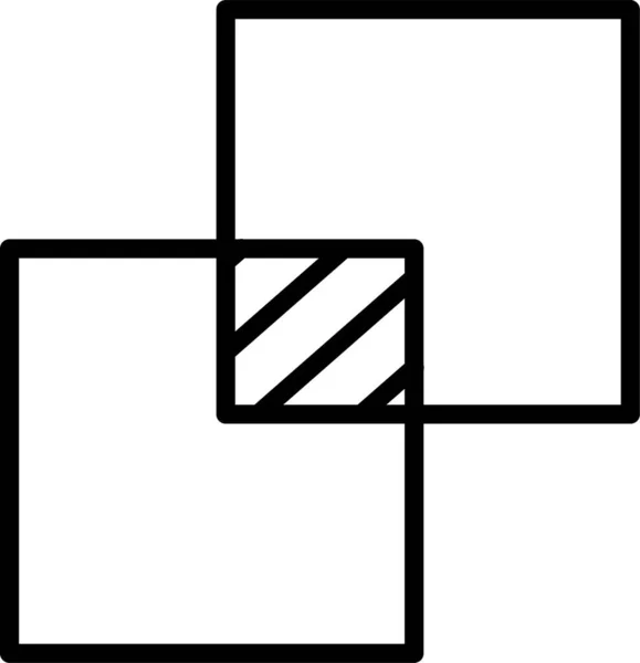 Pijlen Samenvoegen Bewerk Icoon Contourstijl — Stockvector