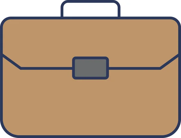 Koffer Handtasche Portfolio Ikone — Stockvektor