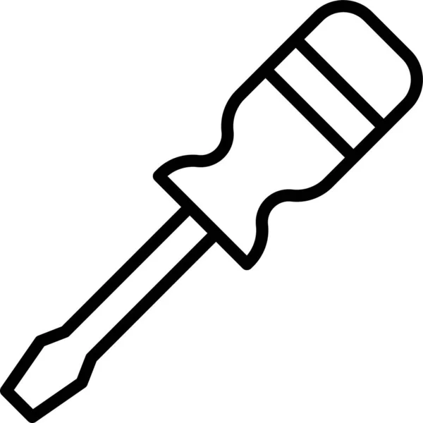 Screwdriver Carpentry Repair Icon — Stock Vector