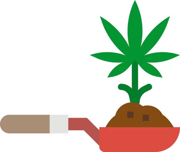 Cannabis Cbd Hampa Ikon — Stock vektor