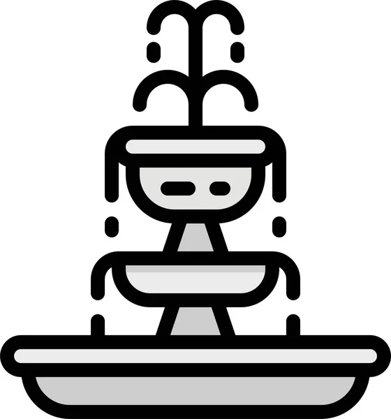 Trinkbrunnen Ikone — Stockvektor