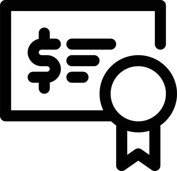 Ikona Investice Podnikového Financování Stylu Osnovy — Stockový vektor