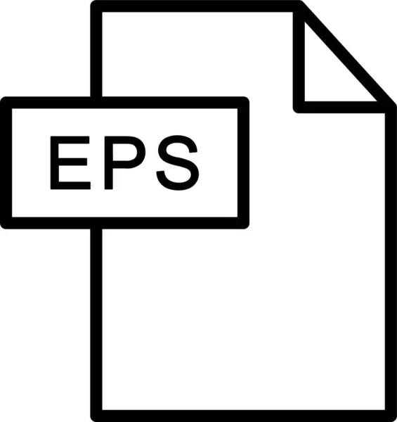 Eps Icono Imágenes Vectoriales Estilo Esquema — Archivo Imágenes Vectoriales