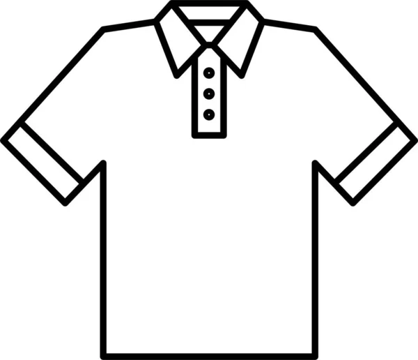 Camicia Abbigliamento Icona Del Capo — Vettoriale Stock
