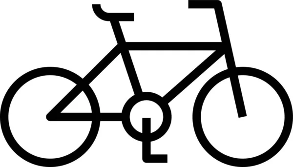 Bicicleta Transporte Ejercicio Icono — Archivo Imágenes Vectoriales