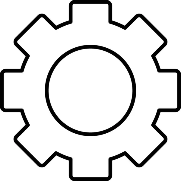 Configuração Ícone Roda Engrenagem — Vetor de Stock