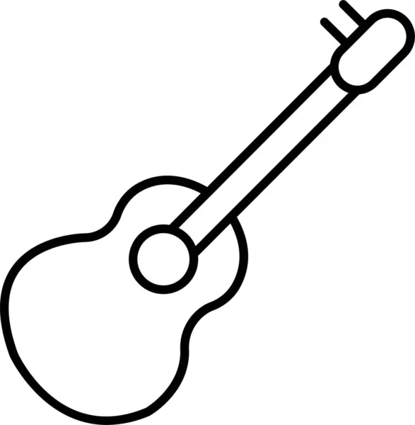 Ícone Instrumento Música Guitarra — Vetor de Stock