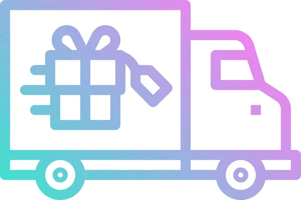 Delivery Logistics Shipping Icon Smooth Style — Vettoriale Stock