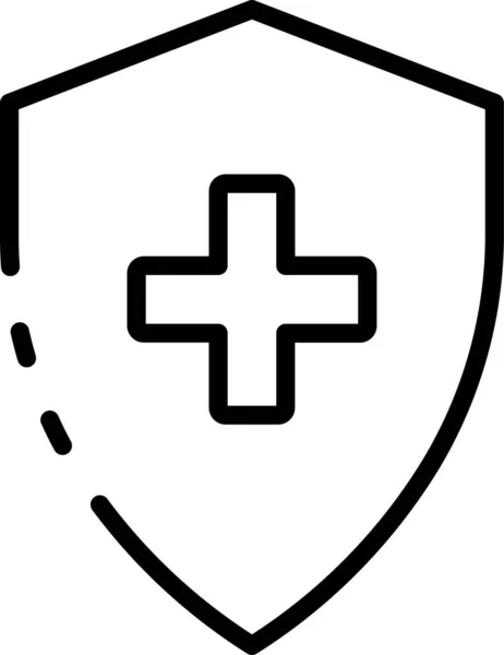 Protección Signo Seguridad Icono — Archivo Imágenes Vectoriales