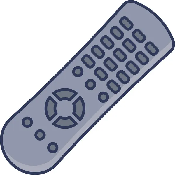 Icono Tecnología Controlador Televisión Estilo Contorno Lleno — Vector de stock