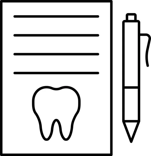 Informe Médico Icono Médico — Archivo Imágenes Vectoriales