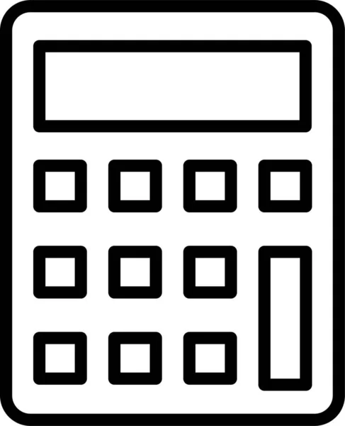 Calculadora Calcular Icono Educación — Archivo Imágenes Vectoriales