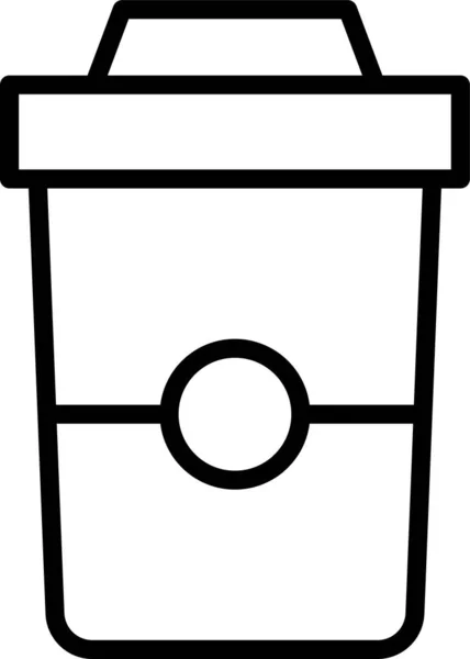 Papierkorb Symbol Umrissen — Stockvektor