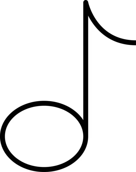 Musik Sång Ikon Kontur Stil — Stock vektor