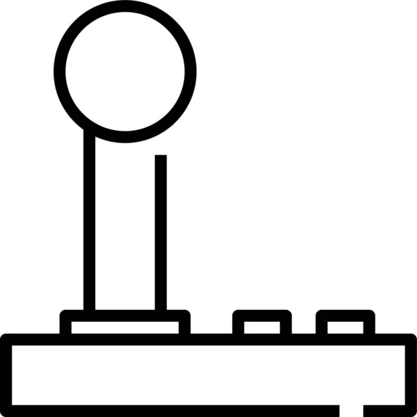 Icône Jeu Vidéo Joystick Dans Style Contour — Image vectorielle