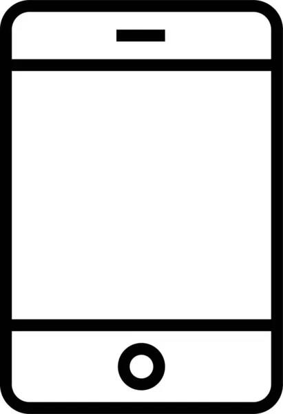 Иконка Технологии Мобильного Смартфона Стиле Абриджа — стоковый вектор