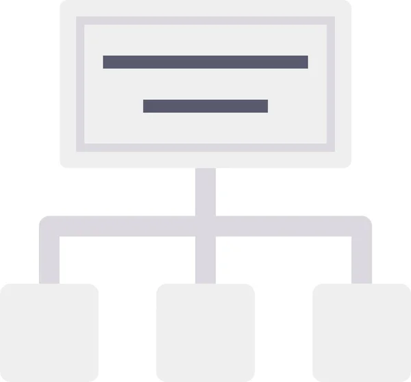 Flussdiagramm Netzwerksymbol — Stockvektor