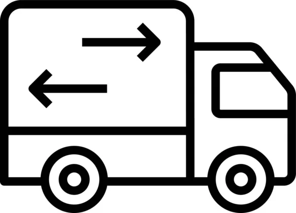 Truck Transport Cargo Icon — Stock Vector
