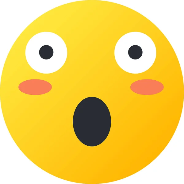 Avatar Emoji Emoticons Icon Flat Style — Stock Vector