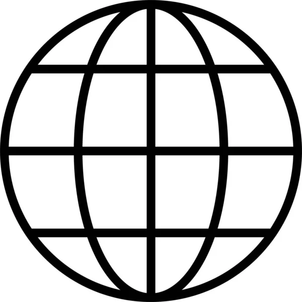 Значок Сетки Земли — стоковый вектор