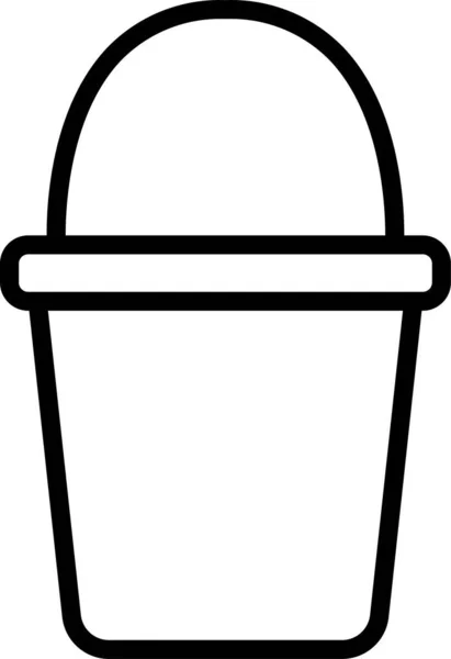 Papier Beker Hete Pictogram Omtrek Stijl — Stockvector