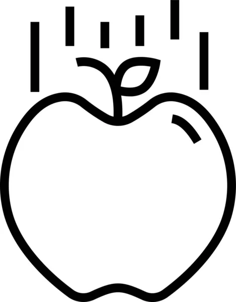 Lebensmittel Obst Physik Symbol — Stockvektor