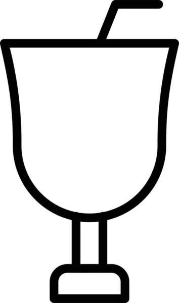 Сок Стеклянная Сода Икона — стоковый вектор