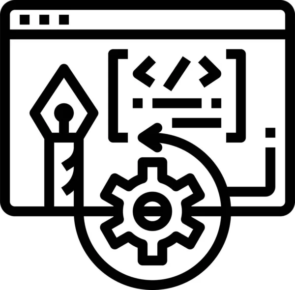 Ikona Strony Internetowej Informacji Seo — Wektor stockowy