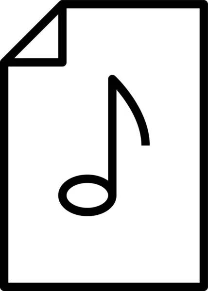 Audio Datei Musik Symbol — Stockvektor