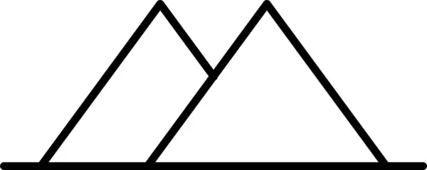 Montagne Altitude Nature Icône — Image vectorielle