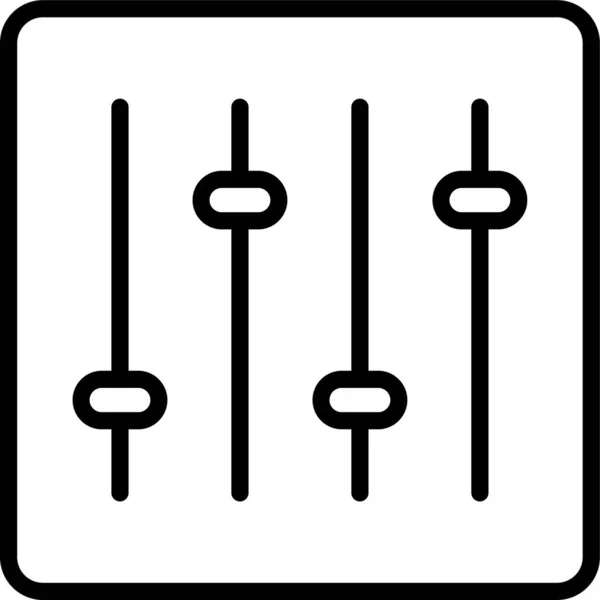 Значок Рівнів Звуку Еквалайзера — стоковий вектор