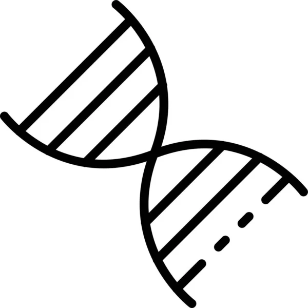 Ícone Biologia Ciência Dna —  Vetores de Stock