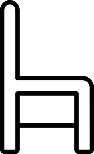 Pohodlná Ikona Sedadla — Stockový vektor