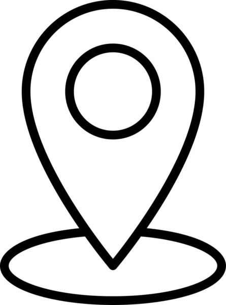 Pin Mapa Ubicación Icono — Vector de stock