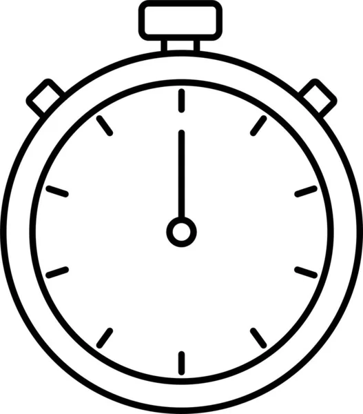 Stopwatch Timer Wait Icon Outline Style — Stock Vector