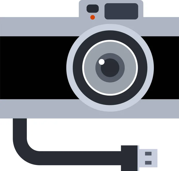 Foto Flash Icono Cámara — Vector de stock